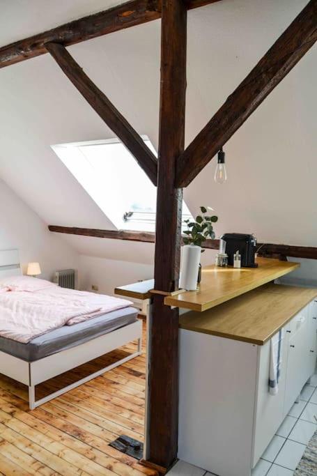 Schoene Dachgeschosswohnung Nahe Koeln Bagian luar foto